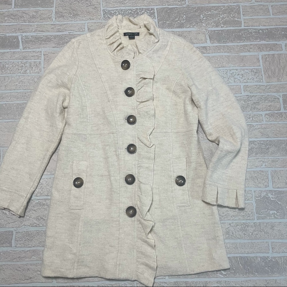 August Silk women’s large wool sweater coat